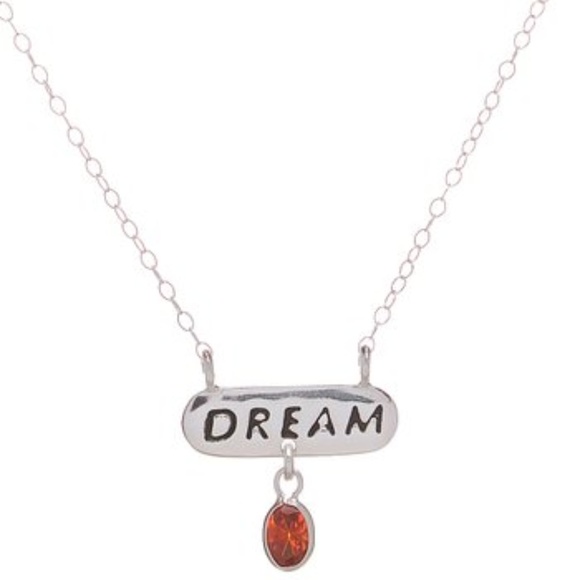 Red Sterling Silver 'Dream' Pendant - Picture 1 of 6
